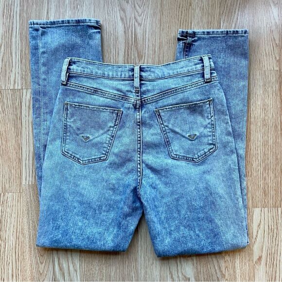 Hudson Holly Cropped Straight Jeans in Blue Swan - Size: 27 - Picture 8 of 10